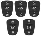 5pcs reemplazo remoto llave shell goma almohadilla de 3 botones ajuste para Hyundai apto para Kia (con carta)
