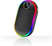 Calentadores de manos recargables con luces (7 colores) Calentador de manos eléctrico de luminiscencia de 10000mah (13-18 horas) Calentador de mano...