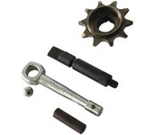 varilla de palanca de brazo de embrague de bicicleta eléctrica varilla de bola para motores de 60cc 80cc Negro 7.2cm