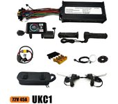 Controlador de onda sinusoidal de bicicleta eléctrica de 72 V 45 A 1500 W para motor sin escobillas con pantalla FP UKC1
