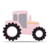 Mordedor de silicona para coche de tractor para bebés, juguetes sensoriales para masticar, juguetes para aliviar el dolor de la dentición infantil ...