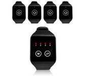 De 1 a 4 Receptor de reloj inalámbrico Llamada de camarero Localizador de restaurante para casa Clínica Clínica Llamada de conferencia Color de la ...