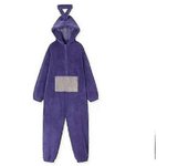 A-home 4 Colores Teletubbies Cosplay Para Adulto Divertido Tinky Winky Anime Dipsy Laa-laa Po Suave Piezas de Manga Larga Pijama C S purple