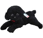 Juguete de peluche para perros de simulación Completamente lleno Encantadora postura acostada Muñeca animal Caniche de peluche Muñeca de perro Jugu...