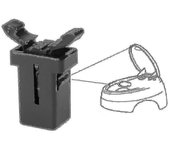 2x Para Brabantia Reemplazo Catch Compale Touch Tap Bin Clip Latch Spare Repair Lock Clip Replacement Lock Catch Waste Bin