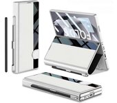 Unbrand Para Samsung Galaxy Z Fold 6 con ranura para S Pen, protector de pantalla incorporado, cubierta abatible magnética con todo incluido de cue...