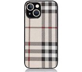 Funda de lujo de diseño para iPhone 13mini para mujer, funda de cuero PU de estilo clásico a cuadros Slim Fit y funda para teléfono Ultra compatibl...