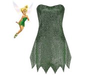 Pixie Tinker Bell Halloween Princess Cosplay Vestido Tinkerbell Disfraz M