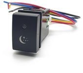 Para Suzuki Jimny 2007-2015 Coche LED DRL Barra de luz BSM Embalaje Radar Encendido Apagado Cámara Espejo Interruptor Botón de luz estrella luz de ...