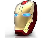 Jeek Ratón inalámbrico Iron Man Ratón Ergonómico 2.4 G Computadora móvil portátil Haga clic Ratón silencioso Ratones ópticos con receptor USB para ...