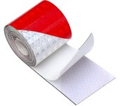 Cinta reflectante, 2pcs 3m * 50mm prismático impermeable forma angulada cinta de advertencia de seguridad rollo vinilo adhesivo de seguridad adhesi...