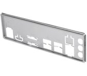 Placa posterior de blindaje de E/S para B250C B75 12USB B75 8USB Mining Motherboard IO Baffle Chassis Bracket Plata