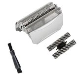Lámina Y Cortador De Repuesto 51S Para Braun Serie 5 Wfs1wfs2 8995 8975 5646 5647 5649 5645 5751 Cabezal de afeitado eléctrico Plata