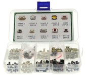 250pcs Micro Switch Car Remote Control Button Tactile Push Button Switches Set