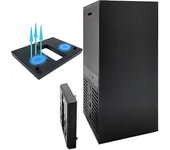 Ventilador de enfriamiento compatible con Xbox Series X, soporte de enfriador vertical USB externo con puerto de concentrador USB Without lights