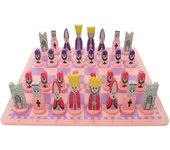 1 juego de juego de ajedrez de viaje con tablero de ajedrez juguetes educativos para niños y adultos Púrpura 30X30X0.5CM