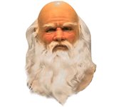 Divertido Santa Claus Máscara completa Super Suave Máscara facial de Papá Noel Peluca Disfraz de barba Disfraz de fiesta de Navidad Carnaval Máscar...