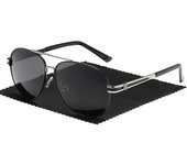 Nuevas gafas de sol polarizadas Bmw para hombre Espejo del conductor Gafas de sol Toad Mirror de marco grande Gafas de sol de marca - ya Gris plata...