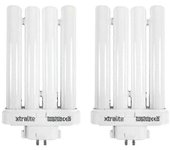 Bombilla de repuesto de luz diurna Xtralite 27w para lámparas de lectura de alta visión, tubo cuádruple Gx10q-4 de 4 pines (6500k) -ys [JKW] Paquet...