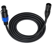 Cable de cable de extensión de altavoz macho a XLR macho de 3 pines de Speakon con bloqueo giratorio
