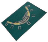 Tapete de diseño de póquer de doble cara Blackjack y Texas Holdem Disponible Tapete de mesa y mesa de ruleta Fieltro Alfombra de tela verde