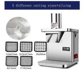 mickcara Cortador automático de verduras Hine comercial zanahoria patata cebolla cortador granular cortador eléctrico multifuncional limón Set3
