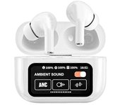 Wbtd Auricular Bluetooth con pantalla táctil colorida inteligente A9 Pro Blanco