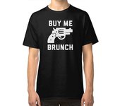RockShark Comprarme camisa brunch, pegatina, sudadera con capucha, camiseta de máscara negro L