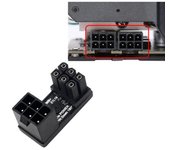 unbrand Adaptador ATX de 8 pines y 6 pines hembra a 8 pines y 6 pines macho en ángulo de 180 grados para computadoras de escritorio PH36B
