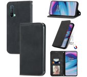 Gangxun Funda para OnePlus Nord CE 5G Tapa Cartera de Cuero con Cierre Magnético Housse Etui A prueba de golpes - Negro