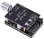 Bluetooth 5.0 Amplificador de potencia digital de audio inalámbrico Placa estéreo 50Wx2 Amplificador Bluetooth Amplificado negro