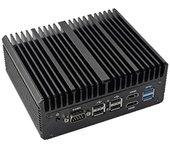 N100 Firewall Computer Soft Router DDR5 4800MHz 4x2.5G I226 LAN Soporte M.2 NGFF SSD Ventilador Industrial Negro