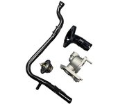 Kit de carcasa de termostato y tubería de refrigerante para I10 I20 2007-2020 2545003002 2563003100 256312B001 255002B000 Como se muestra