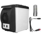 Refrigerador de automóvil de 12 voltios, refrigerador con congelador portátil RV de 6L refrigerador con congelador portátil para automóvil multifun...