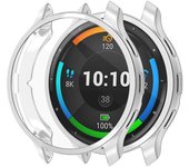 ENKAY HAT PRINCE para Garmin Venu 3 Galvanoplastia Cubierta Completa Caja de Reloj Marco de TPU con Película de Pantalla Plata Style E Garmin Venu 3