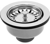 Colección de fregadero Acero inoxidable 114 mm Fregadero de cocina Cesta Colador Tapón Tubo de drenaje Adecuado para fregadero de 83-90 mm de diáme...