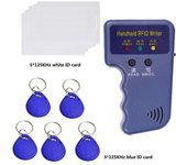 Copiadora de tarjetas de identificación RFID de mano Lector de llaves Escritor Duplicador 125KHz10PCS Etiquetas Nuevo más vendido 1RFID Writer5Card...