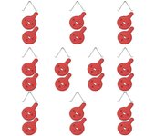 Pastillas de freno de patinete eléctrico para KUKIRIN G-Booster G2 Pro Kick Scooter Bicicleta Disco Hidráulico 10Pair Rojo