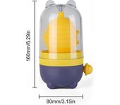 Mezclador rápido de yema de huevo Scrambler Manual Hand Golden Egg Maker, Cocina Portable Egg Spinner Egg Mixer en cáscara para mezclar claras de h...