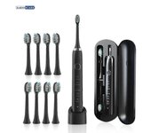 Cepillos de dientes para S100 Cepillo de dientes ultrasónico eléctrico de 8 cabezales IPX7 Waterpro Estuche de viaje USB recargable para niños S100...