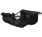 Cesta de almacenamiento de cochecito de bebé Cochecito Organizador de cochecito Bolsa de red debajo de la canasta inferior Negro 30.00X30.00X10.00CM