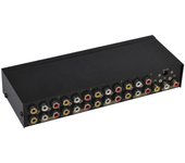 Divisor compuesto RCA AV de 8 vías 1X8 Video 1 en 8 salidas Distribuidor de divisor de caja selecta para STB DVD HDTV