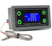 XY-WT04 Termostato digital de alta temperatura Termopar tipo K Controlador de alta temperatura -99-999 GrisNegro