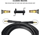 Adaptador de junta Conector de extensión Manguera Limpieza de agua Hidrolimpiadora Lavadora compatible con Karcher K2 K3 K4 K5 K6 K7