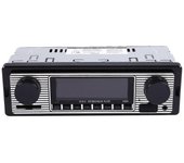 Bluetooth Vintage Car Radio MP3 Player Stereo USB AUX Classic Car Stereo Audio Negro