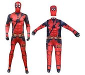 Superhéroe Piscina Muerta Disfraz Adultos Niños Halloween Cosplay Mono Body con Accesorios 120 cm