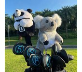 Cubiertas de la cabeza del palo Huggers Golf Driver Head Cover Cubierta del club de golf Cubierta de la cabeza del animal de golf para accesorios d...