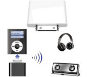 Transmisor inalámbrico compatible con Bluetooth Adaptador de dongle de audio hifi para Ipod Classic / touch Negro