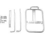 14inch plegable bicicleta Front Racks Aleación de aluminio Bicicleta Front Luggage Carrier Bicycle Cargo Rack Sil plata
