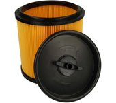 Filtro plisado vhbw compatible con Parkside (Lidl) PNTS 1400 C1, 1400 B1, 1500 A1, 1400 F2, 1400 E2, 1400 D1 Aspirador - filtro de cartucho, amaril...